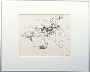 Piet Snoeren - Pentekening op papier, Perrotet - Ingelijst kopen? Bied vanaf 1!