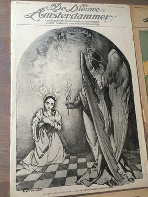 Piet van der Hem - Collectie van litho's voor De Nieuwe Amsterdammer 1915-1918 kopen? Bied vanaf 200!