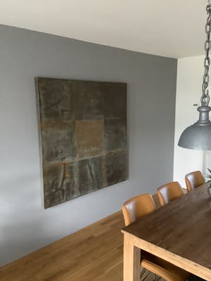 Karin Vermeer - Bruin/brons/roest 9 vlaks doek kopen? Bied vanaf 250!