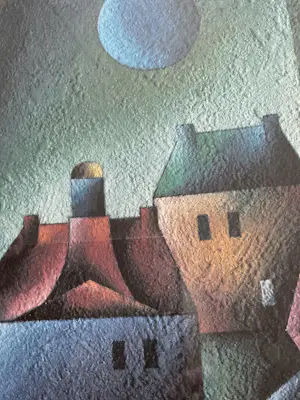 Bauke Weistra - Stadhuis Leeuwarden,zeefdruk gelijst en gesigneerd kopen? Bied vanaf 55!