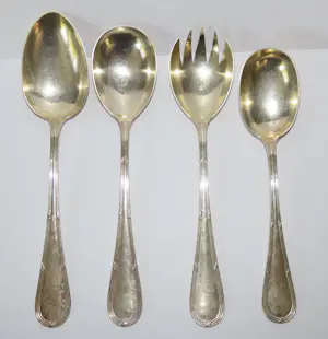 Antiek zilveren bestek, 27 stuks kopen? Bied vanaf 2100!