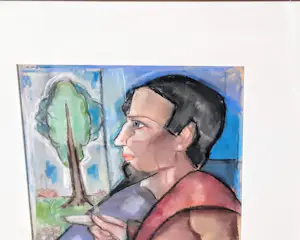 Henk Schuurman - Aquarell Zeichnung Pastellkreide Bütten Herren Porträt signiert Größe 58 x 48 cm kopen? Bied vanaf 140!