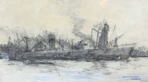 Willem Fekken - B8466, Stoomschepen in de haven aan het IJ te Amsterdam kopen? Bied vanaf 150!