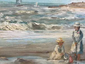 Cor Schaap - Spelen op het strand. kopen? Bied vanaf 375!