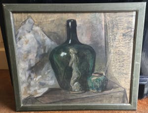 Niet of onleesbaar gesigneerd - 4039, stilleven met gemberpot, onleesbaar gesigneerd kopen? Bied vanaf 10!