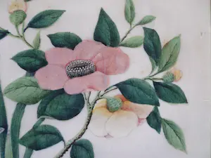 Niet of onleesbaar gesigneerd - Vlinder in bloemenpartij kopen? Bied vanaf 1!