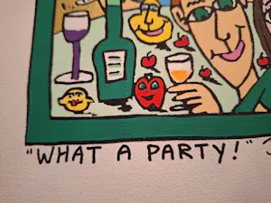 James Rizzi - What a party! Unikat, Acryl auf Leinwand kopen? Bied vanaf 5550!