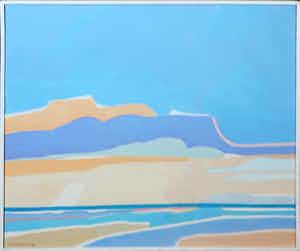 Paul Overhaus - Olieverf op doek, Zeegezicht - Ingelijst verkocht voor € 100!