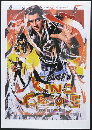 Mimmo Rotella - Décollage, King Creole (inclusief certificaat!) kopen? Bied vanaf 260!