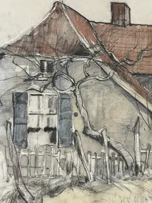 Xeno Munninghoff - Zicht op boerderijen Unksepad te Oosterbeek kopen? Bied vanaf 70!