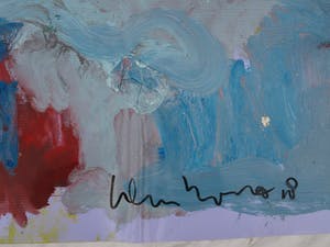 Peter Klashorst - Groot werk op doek , “Vrouw met Teddybeer” – 2018 – 120 x 93 cm kopen? Bied vanaf 350!