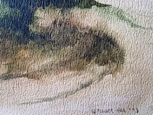Sjoerdtje Mulder-Hak - 1970 - grote impressionistische aquarel - st Helens isle of Wight - gesigneerd kopen? Bied vanaf 43!