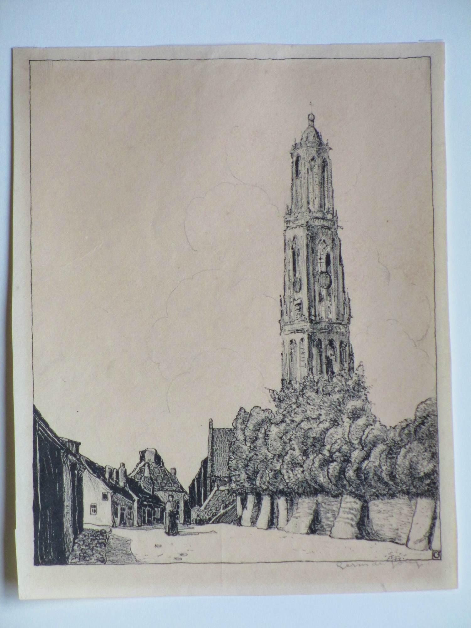 Germ de Jong - Cuneratoren Rhenen - Litho kopen? Bied vanaf 65!
