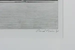 Rene Boin - Litho op papier, Huis zonder ramen of deur - Ingelijst kaufen? Bieten Sie von 50!