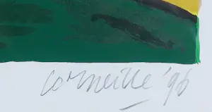 Corneille - Zeefdruk, Vrouw en dieren - Ingelijst kopen? Bied vanaf 200!