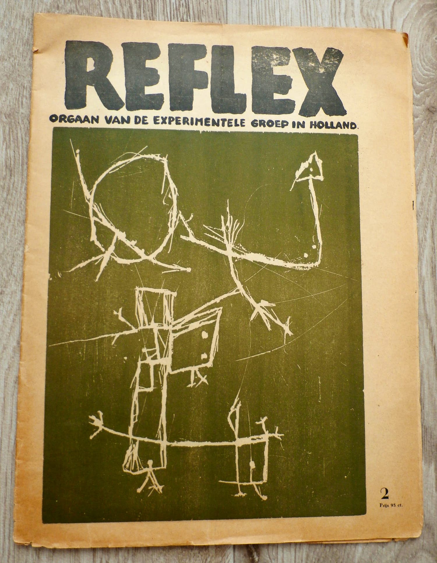 Karel Appel - Reflex, orgaan van de experimentele groep in Holland - No :2 kopen? Bied vanaf 285!