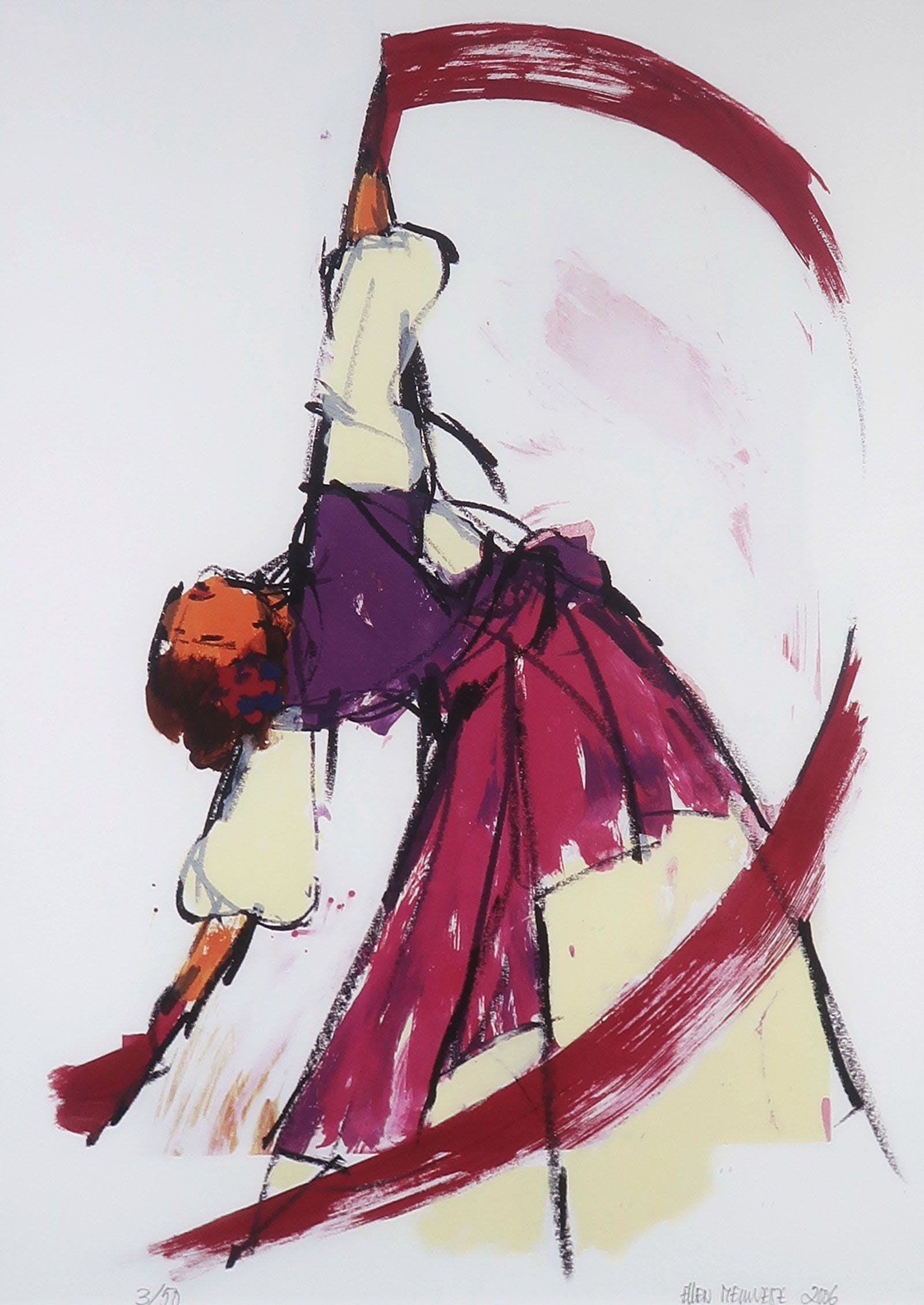 Ellen Meuwese - Giclée, Circuszwaai - Ingelijst kopen? Bied vanaf 1!