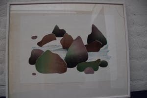 Frans de Jong - Stenen beek Zaan - 1975 - stempeldruk op papier - BKR Zaan kopen? Bied vanaf 20!