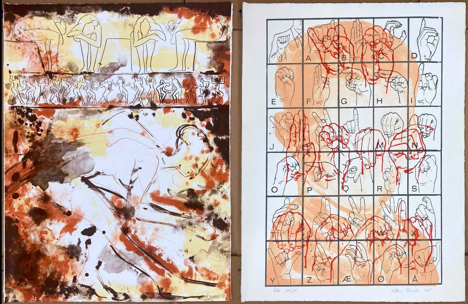 Vittorio Roerade - Dick Tasma, Twee litho's kopen? Bied vanaf 1!