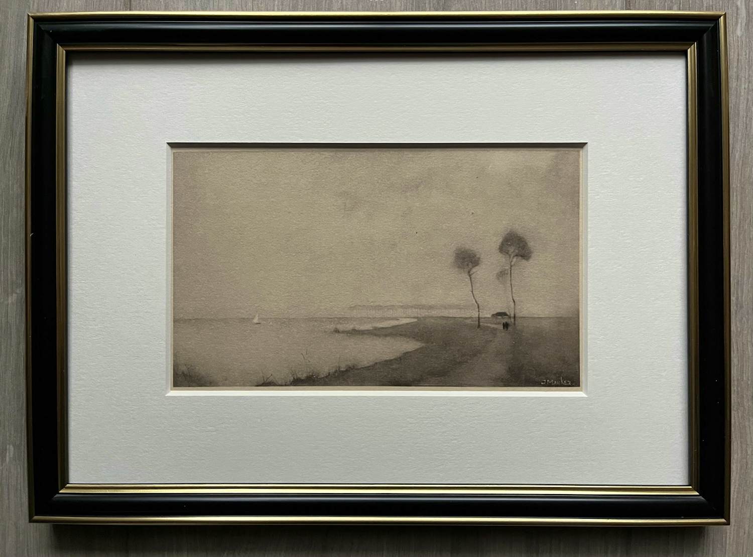 Jan Mankes - Originele Heliogravure Waterlandschap 1923 kopen? Bied vanaf 175!