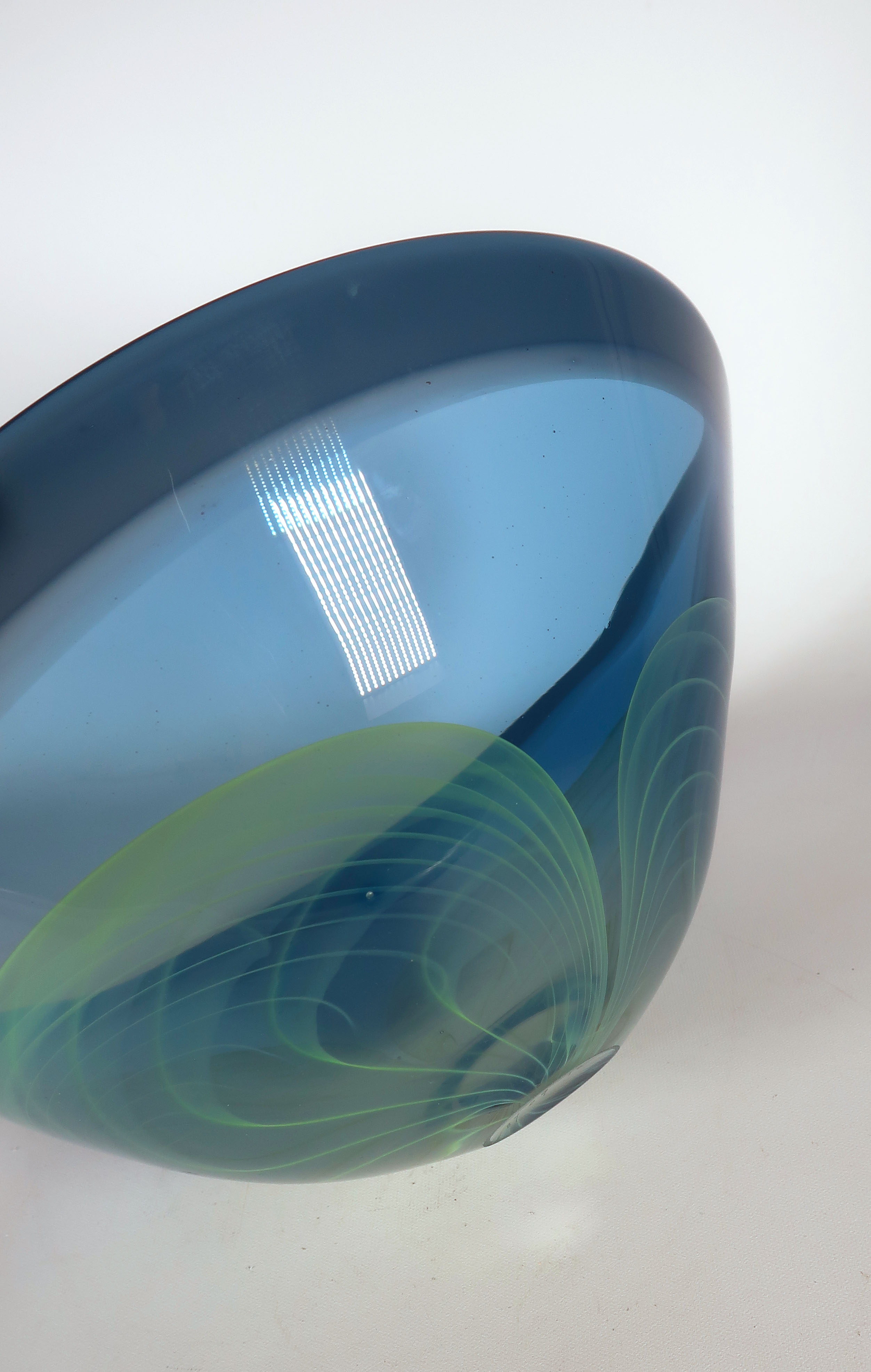 Willem Heesen - Glas, unica blauwe en groene schaal kopen? Bied vanaf 250!