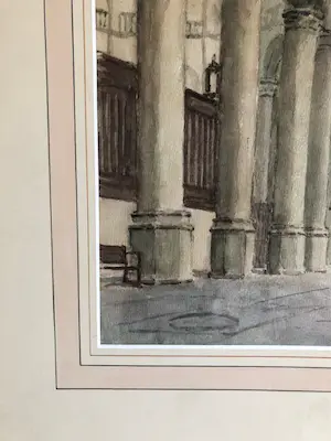 Clement Bezemer - interieur van kerk te Dordrecht kopen? Bied vanaf 35!