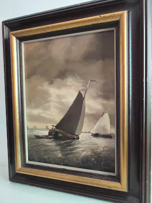 Willem Kroon - Plas met zeilschepen kopen? Bied vanaf 50!