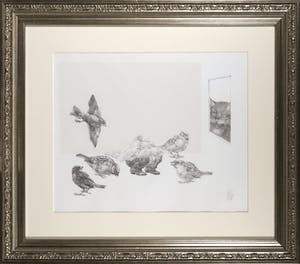 Peter Vos - Litho, There was an Old man of El Hums - Ingelijst kopen? Bied vanaf 200!