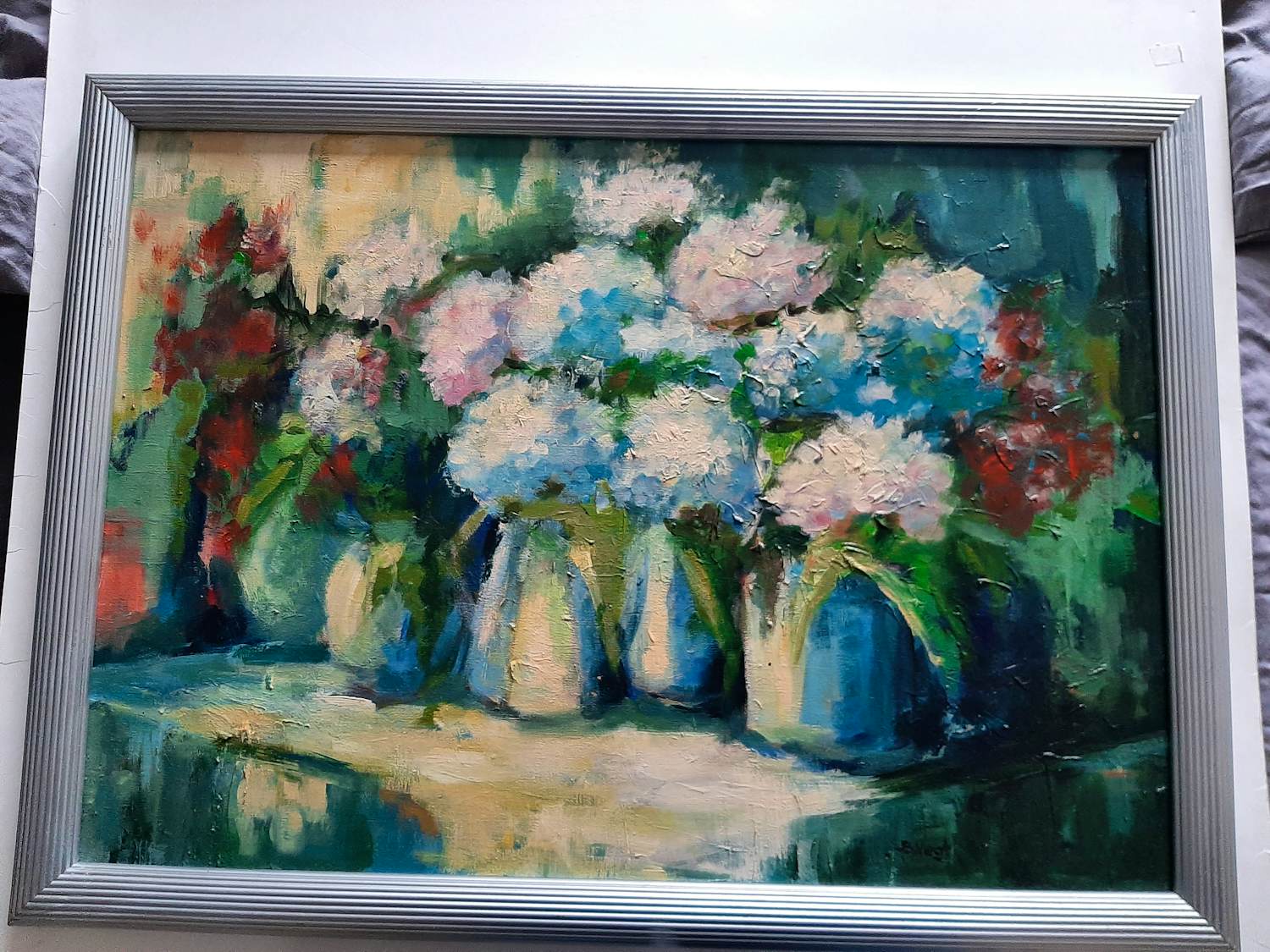 Bram Vegt - Olieverf op doek, vaas met bloemen uit 1996 kopen? Bied vanaf 70!