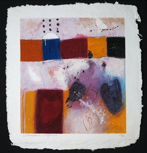 Alexander Vogels - Zeefdruk op geschept papier, Zonder titel kopen? Bied vanaf 1!