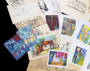 Joe Wols - Lot van 55 werken op papier kopen? Bied vanaf 50!