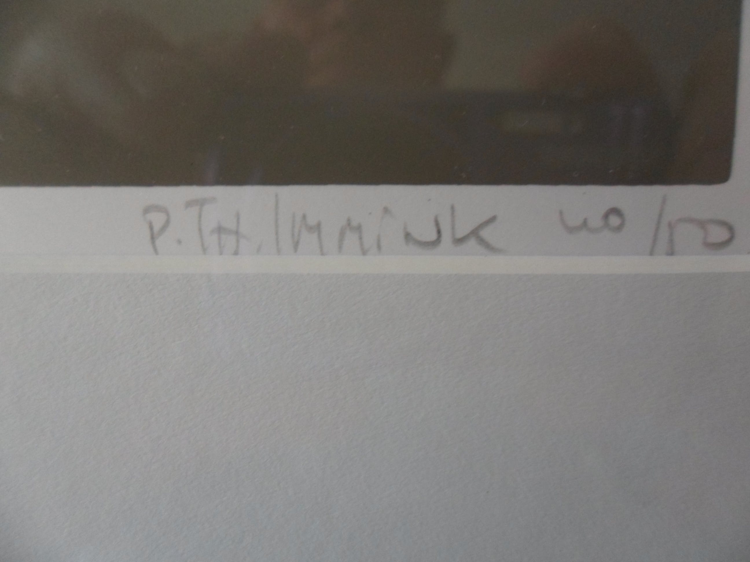 Bob Immink - Zeefdruk, Titel Varkensland bij watergang kopen? Bied vanaf 40!