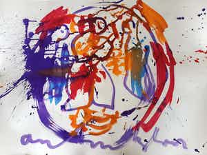 Anton Heyboer - Gemengde techniek - Gesigneerd !!! verkocht voor € 135!