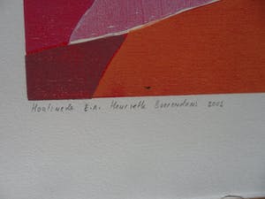 Henriette Boerendans - Houtsnede, 5 februari kopen? Bied vanaf 40!
