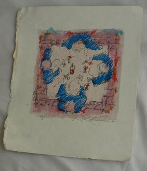 Richard Smeets - Zeefdruk , “Aan tafel” kopen? Bied vanaf 1!