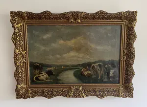Niet of onleesbaar gesigneerd - Hollands landschap kopen? Bied vanaf 1!