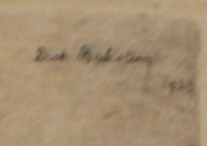 Dirk Baksteen - ets: landschap met boerenschuur - 1923 kopen? Bied vanaf 80!