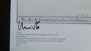 Christo - The Big Air Package, sign. Druck zum Projekt in Oberhausen kopen? Bied vanaf 99!