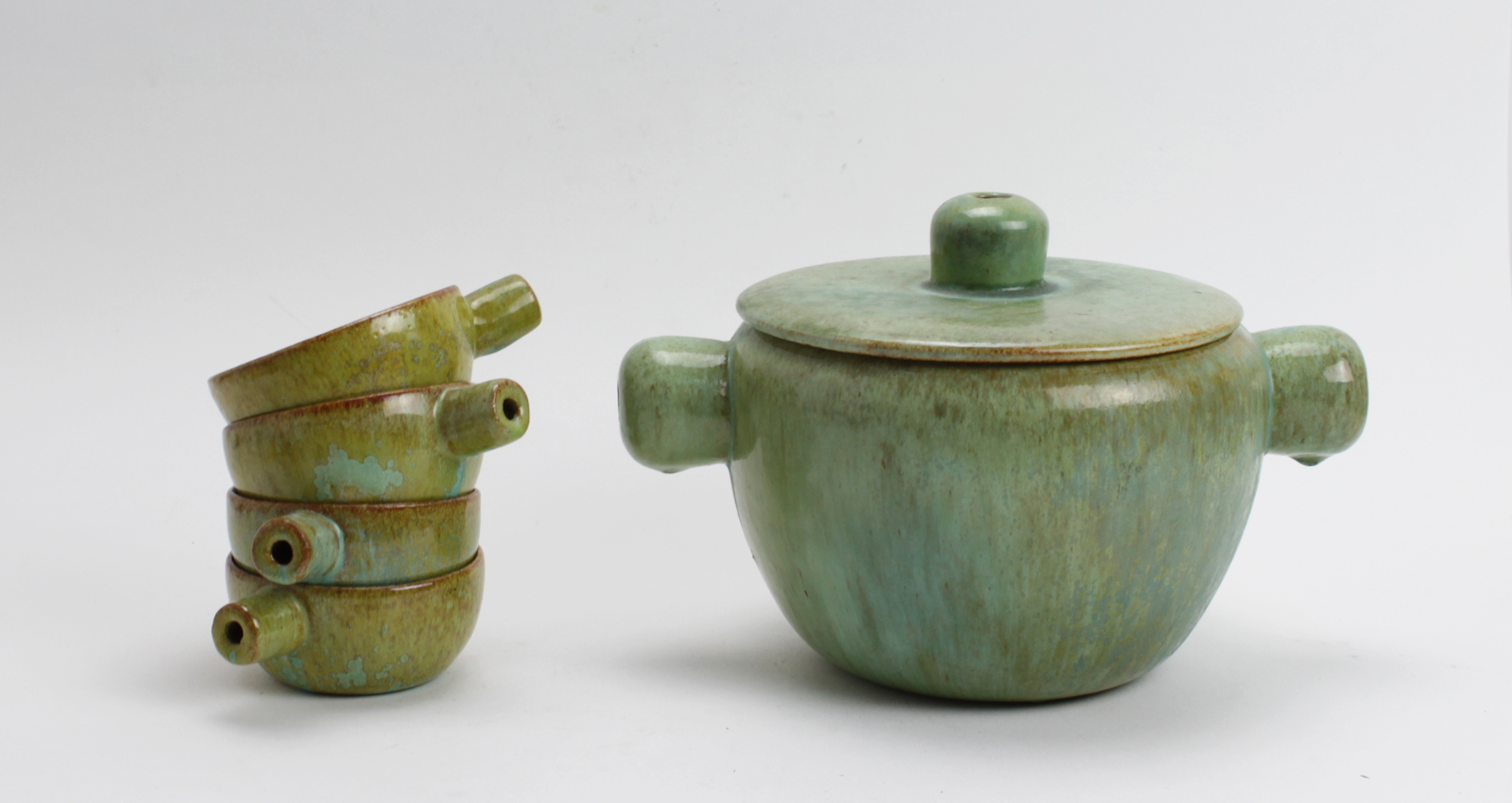 Pieter Groeneveldt - Forta kookpot met 4 schaaltjes verkocht voor € 15!