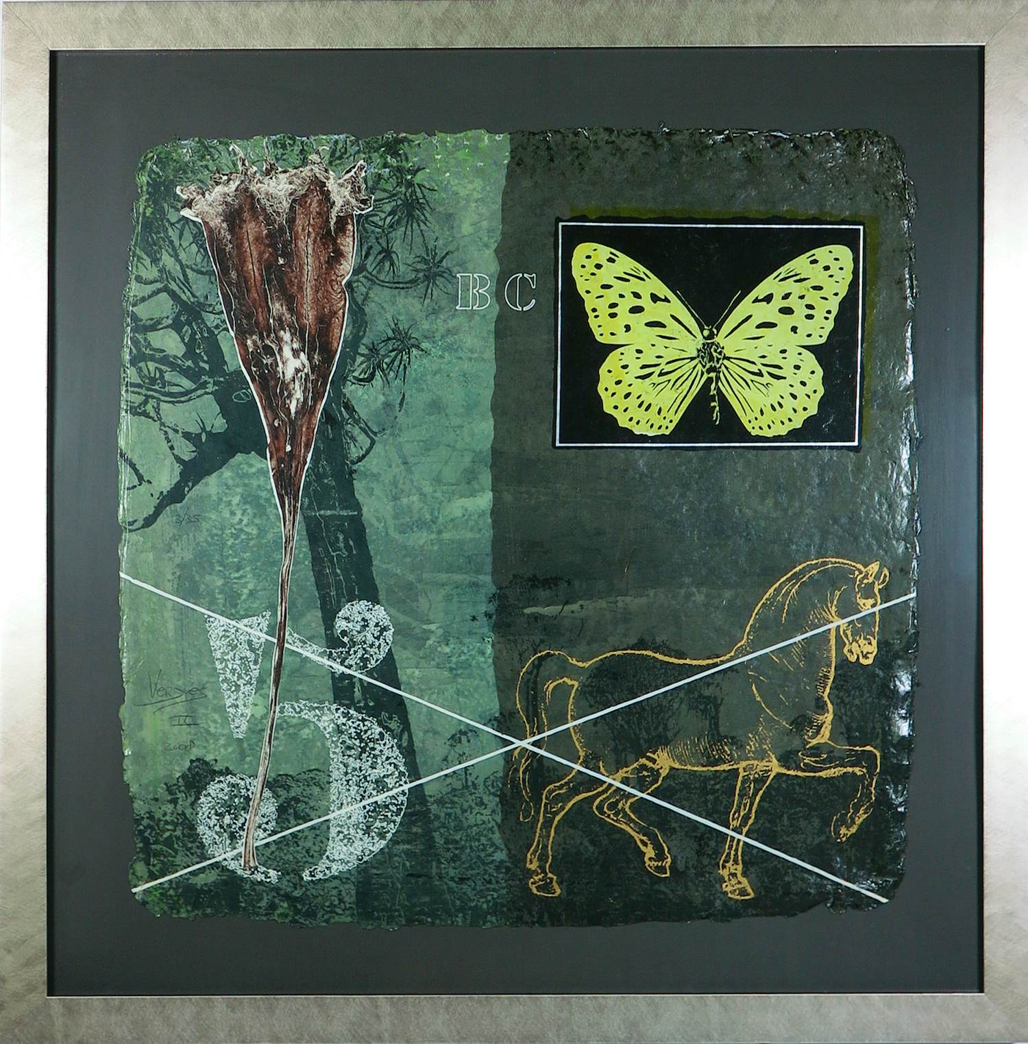 Mark Verdoes - Gemengde techniek op linnen, Zonder titel - Ingelijst kopen? Bied vanaf 40!