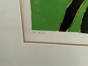 Corneille - Zeefdruk EAIX/XL - Vrouw met vogel - Ingelijst kopen? Bied vanaf 235!
