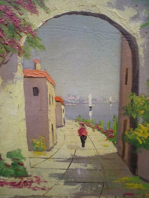 Jan Ernens - Doorkijk bij de Middellandse Zee kopen? Bied vanaf 30!