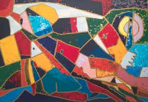 Theo Mackaay - gesigneerde kleuren zeefdruk verkocht voor € 95!