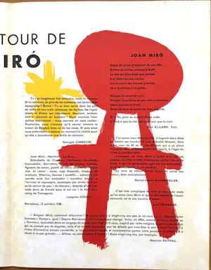 Joan Miro - Derrière Le Miroir - no. 14-15 - Jaar 1948 - Maeght Paris - 2e Editie - Goed kaufen? Bieten Sie von 50!