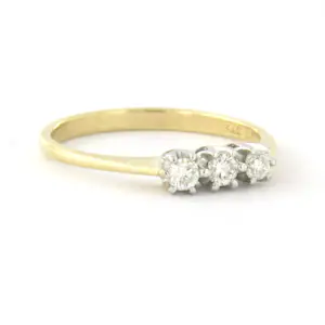 BWG bicolour ring met briljant geslepen diamant tot. 0.25ct – F/G - VS/SI kopen? Bied vanaf 210!