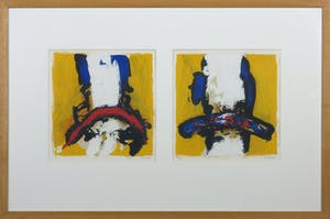 Hans Vanhorck - Zeefdrukken, Zonder titel - Ingelijst kopen? Bied vanaf 10!