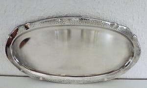 WMF - Geislingen - Art Deco Style 3-piece Silver Hammered Milk Jug and Sugar Bowl. kopen? Bied vanaf 50!