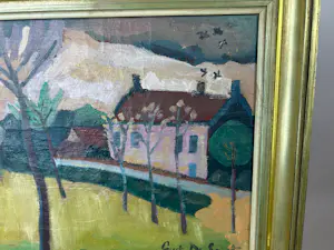 Gustave De Smet - Gustave De Smet – dorpsgezicht in expressieve toets kopen? Bied vanaf 1500!