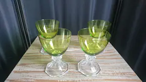 Val-Saint-Lambert - kristallen wijn/water glazen model ¨Yale¨ kopen? Bied vanaf 1!