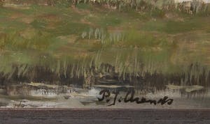 Piet Arends - Olieverf op paneel, Landschap met molen kopen? Bied vanaf 35!